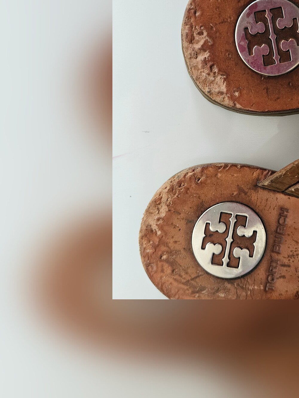 Tory Burch Woven Leather Sandals Brown. - Picture 6 of 9